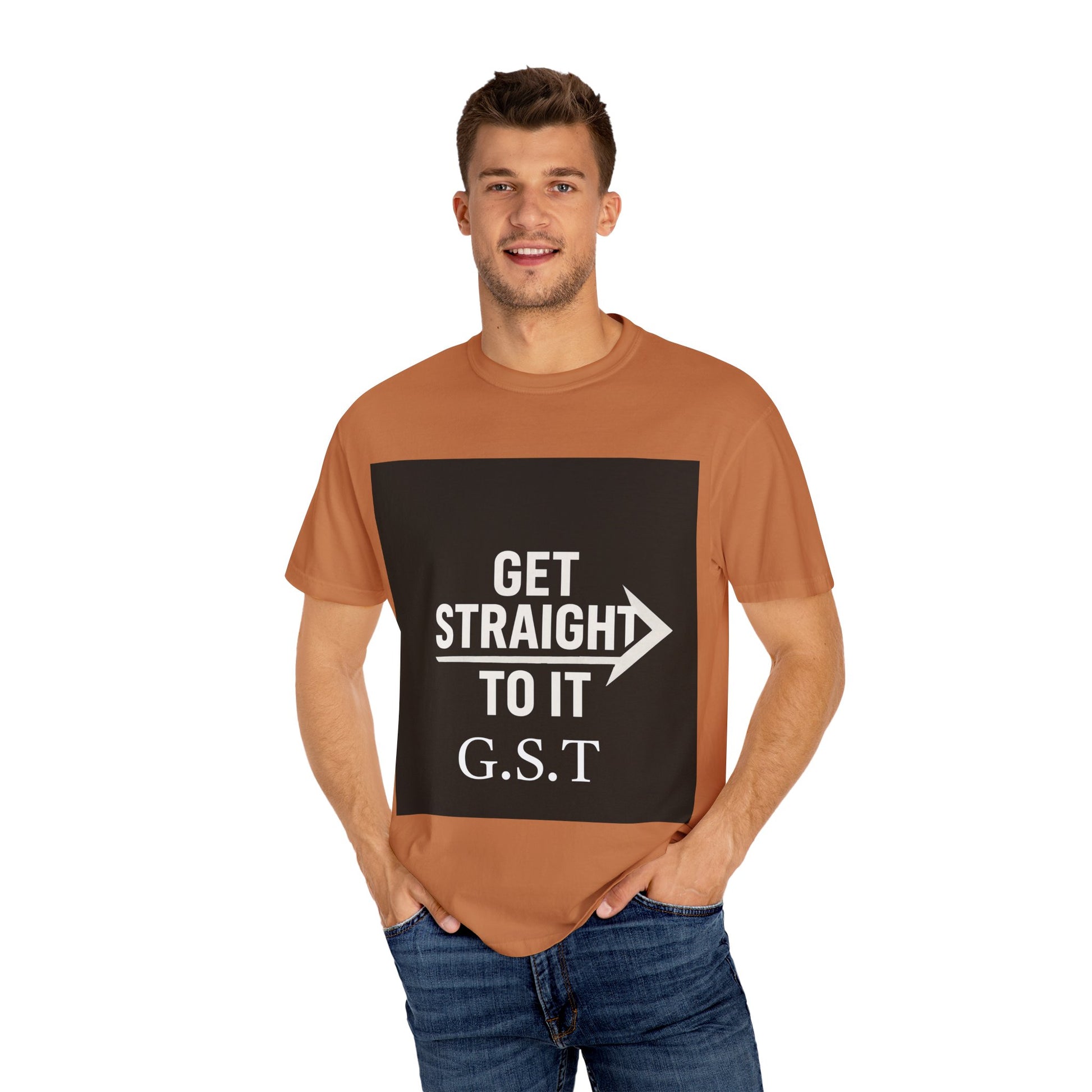 Motivational Unisex T-Shirt - Get Straight to It, Casual Wear, Gift for Goal-Getters, Trendy Outfit, Everyday Motivation