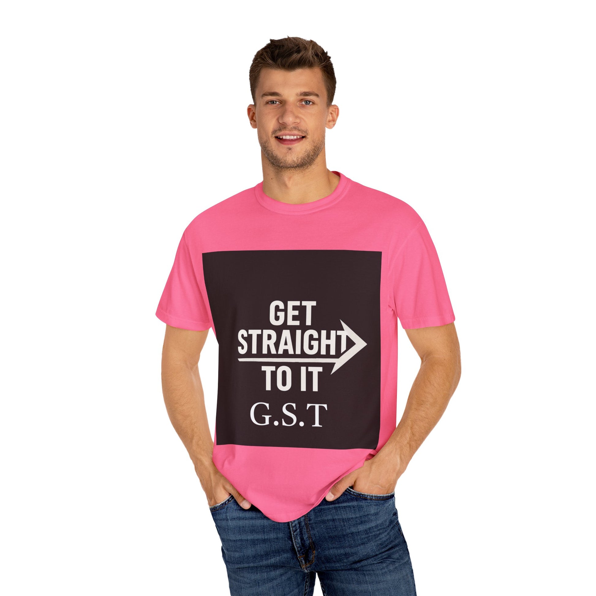 Motivational Unisex T-Shirt - Get Straight to It, Casual Wear, Gift for Goal-Getters, Trendy Outfit, Everyday Motivation